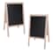 Crestline Products Marquee Easel (Natural Hardwood) Two Black Chalkboards 31222 - alternate 1